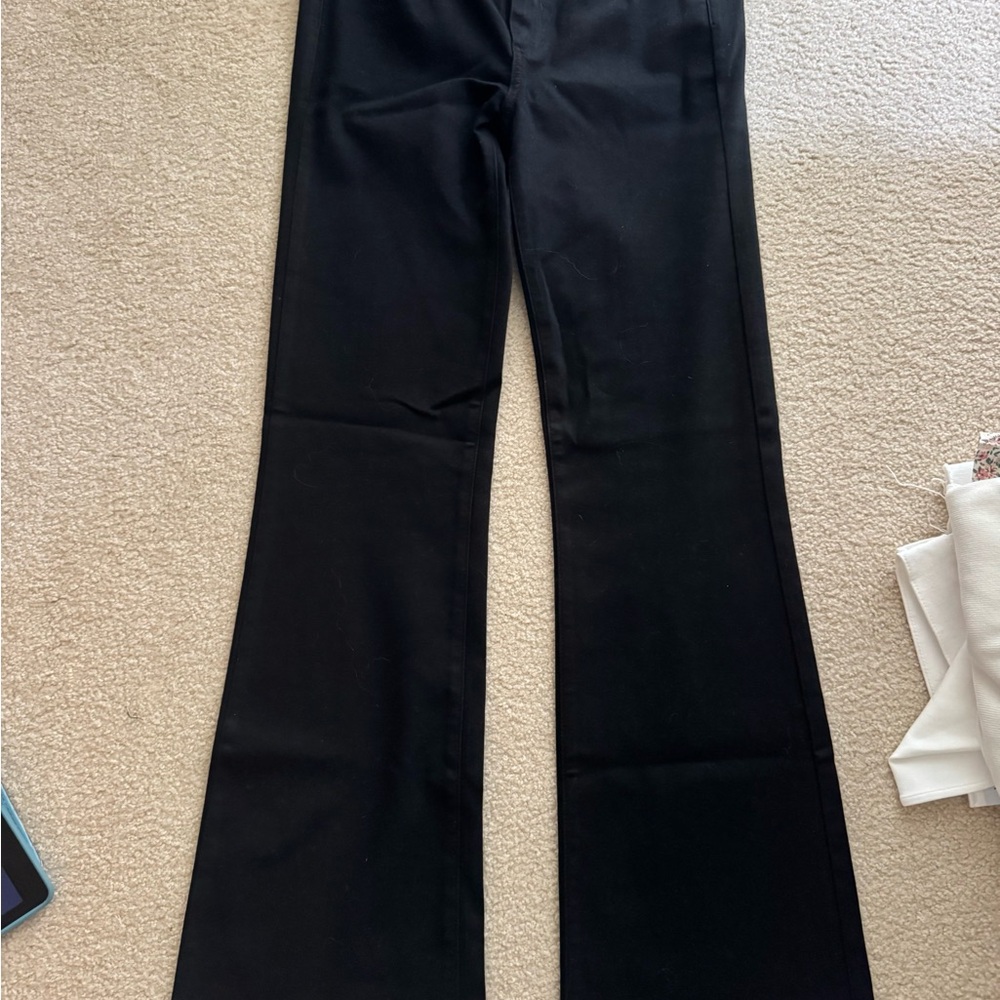 PAIGE Black Flare & Wide Leg Jeans